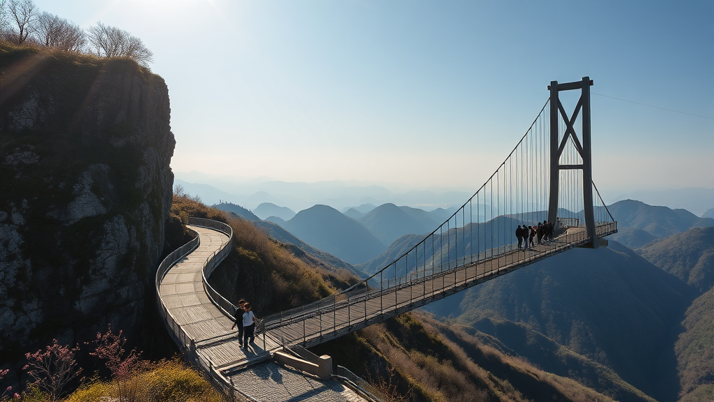 강원도 3월 가볼 만한 곳: 자연과 액티비티의 조화 (realistic 스타일)