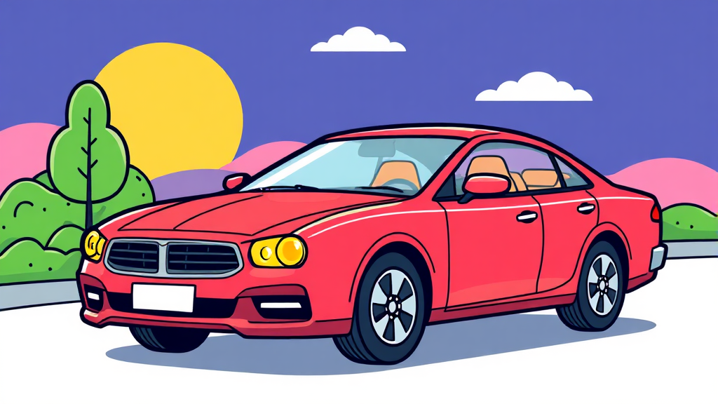 렌터카 이용 시 필수! 자동차 하루보험 200% 활용법 (cartoon 스타일)