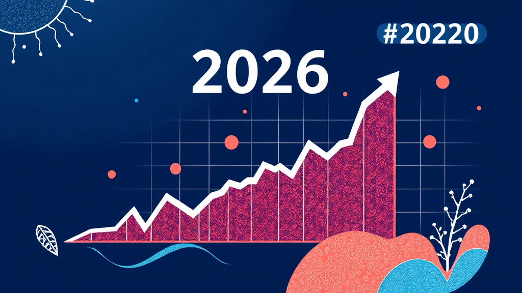 2026년 주가 전망 및 목표 주가 (illustration 스타일)