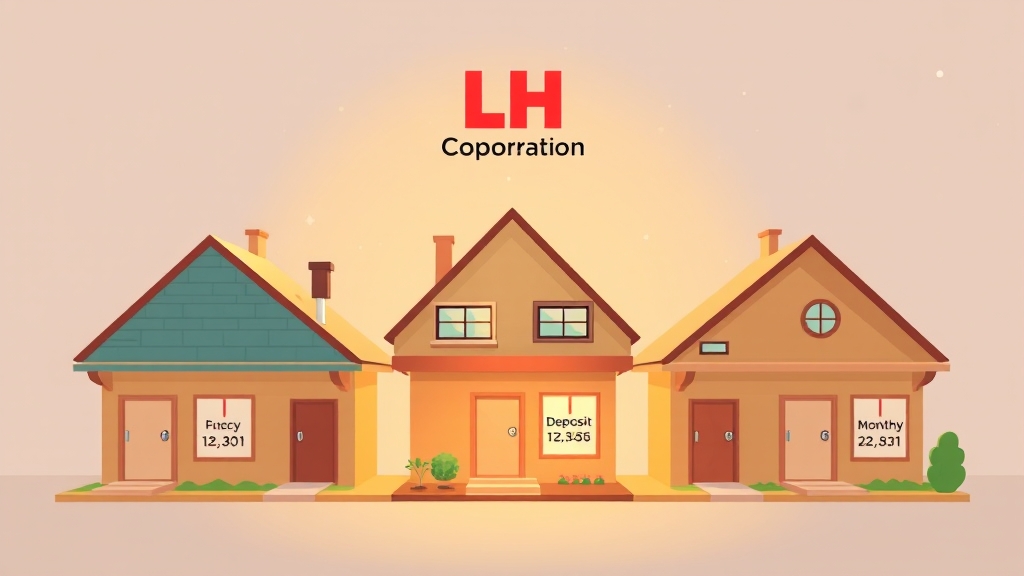 주택형별 임대 조건 (cartoon 스타일)