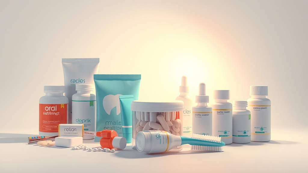 잇몸 염증, 치료제와 영양제 선택 (illustration 스타일)