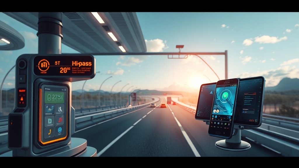 하이패스 사용내역 확인 (realistic 스타일)