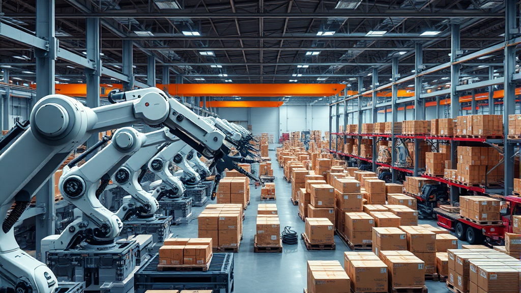 AW 2026: 물류 자동화의 미래를 그리다 (realistic 스타일)