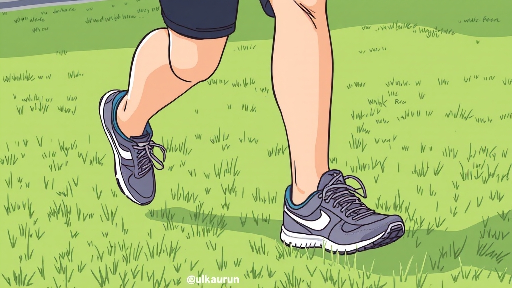 1주 러닝 스케줄 예시 (illustration 스타일)