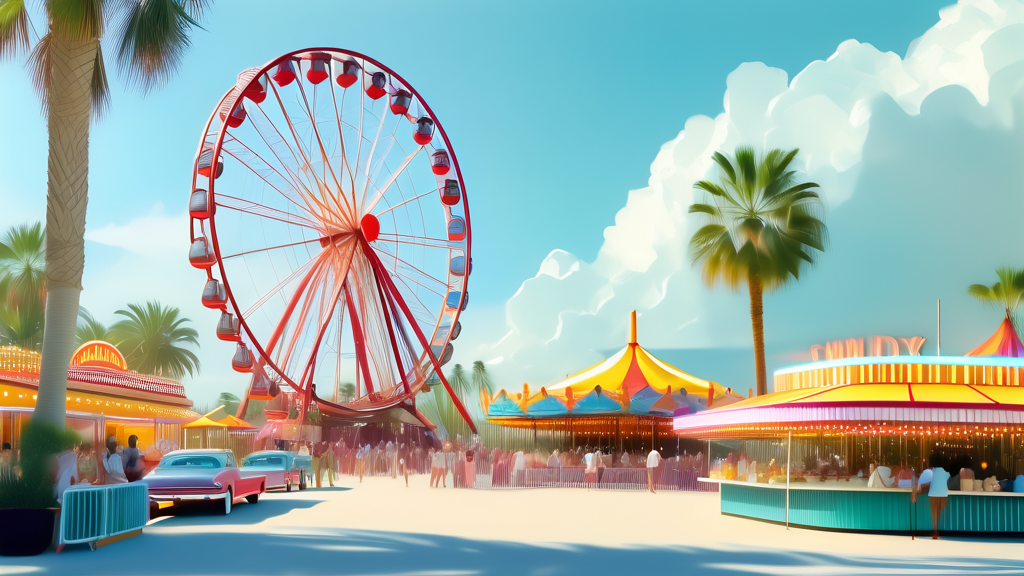 축제 속 특별한 경험: 먹거리와 즐길 거리 (watercolor 스타일)