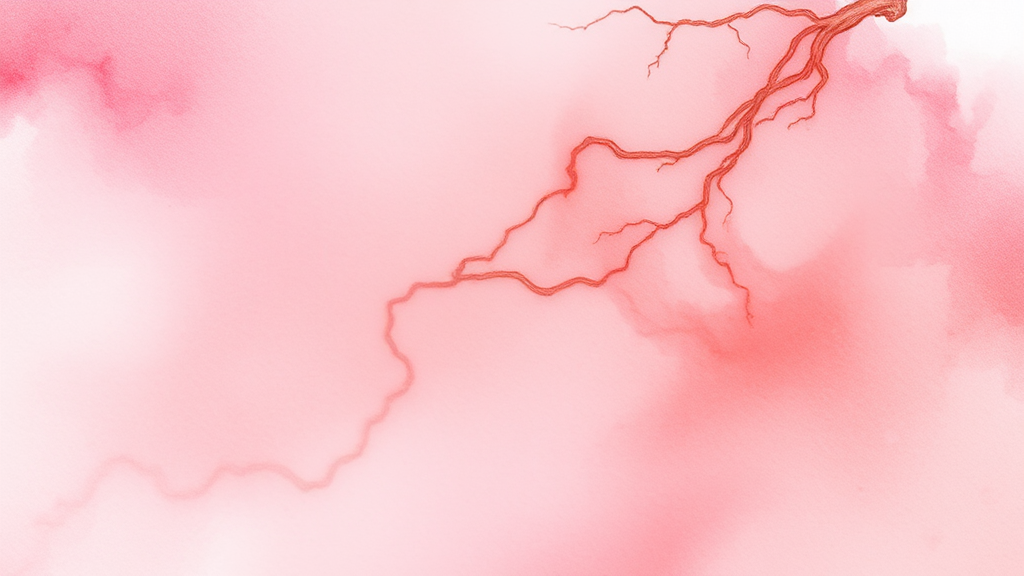 혈관운동성 비염의 주요 원인 (watercolor 스타일)