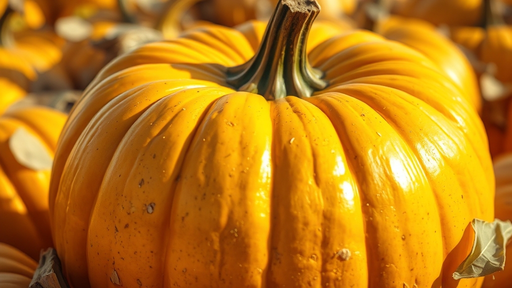 늙은호박 고르는 법 (realistic 스타일)