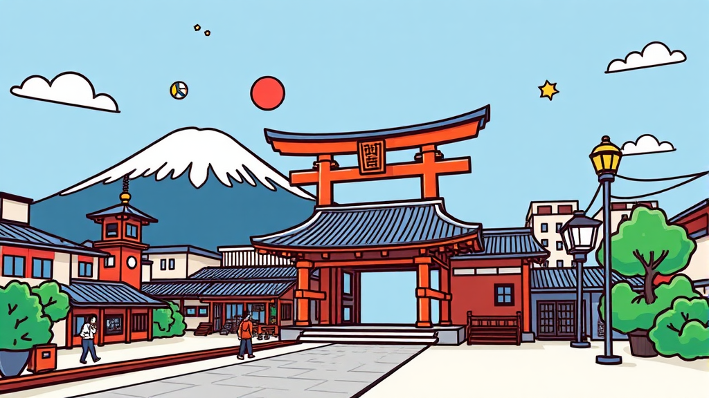 비짓재팬 QR코드 발급부터 사용까지 완벽 정리 (cartoon 스타일)