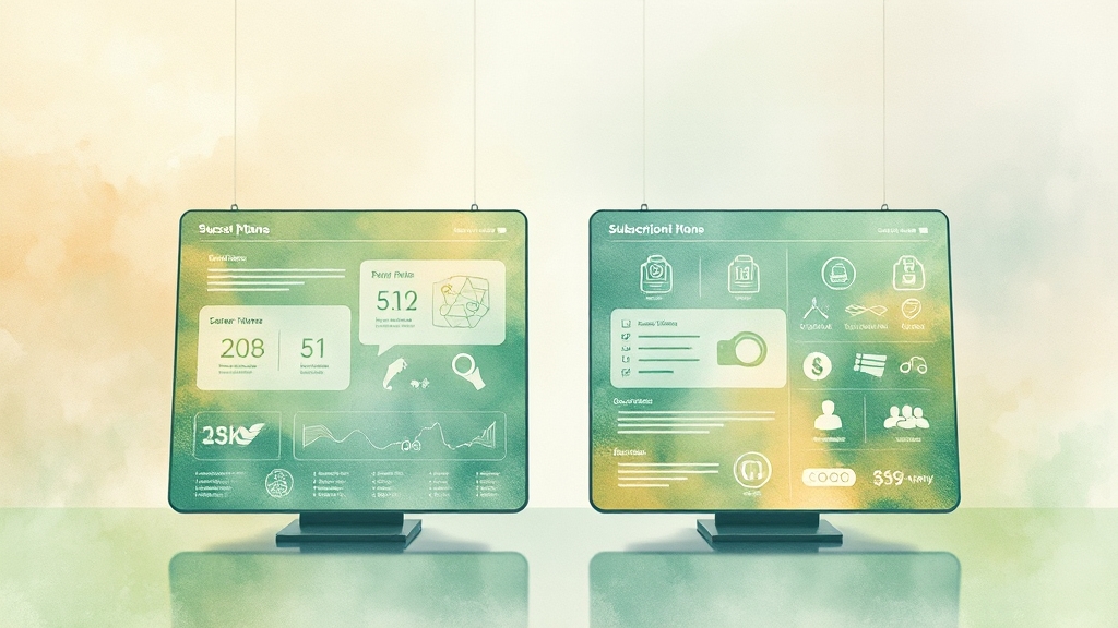 요금제 및 구독 방법 완벽 정리 (watercolor 스타일)