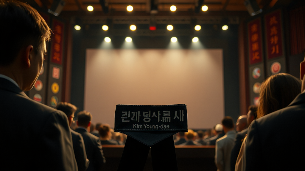 갑작스러운 비보, 김영대 평론가 별세 (realistic 스타일)