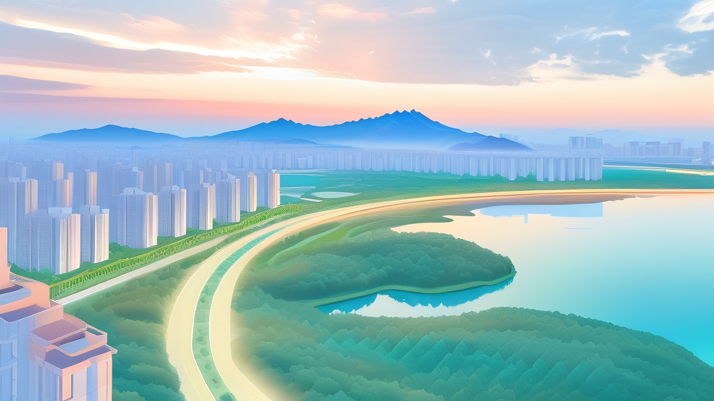 분양 일정 및 절차 안내 (watercolor 스타일)