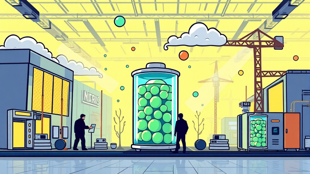 주요 참가 기업 및 기술 트렌드 (cartoon 스타일)