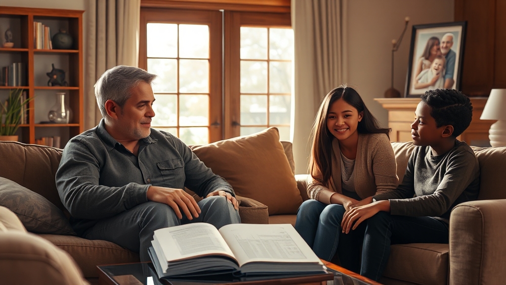 가족과 함께 준비하는 연명의료 결정 (realistic 스타일)