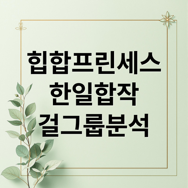 힙합프린세스
한일합작
걸그룹분석 (힙팝 프린세스 한일 힙합 걸그룹)