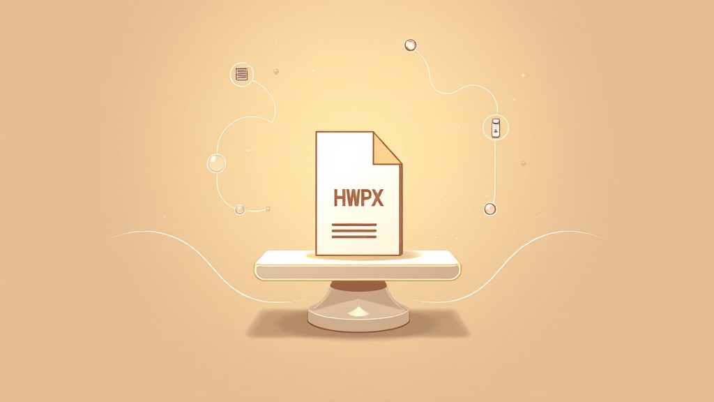 HWP 파일 열기 & 호환성 (illustration 스타일)