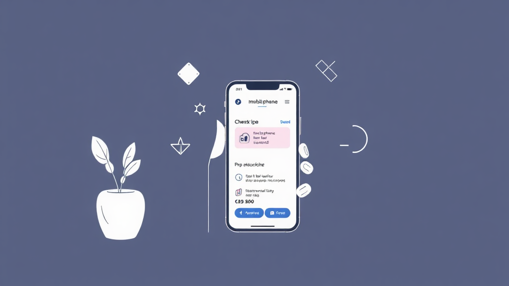 제조사 앱으로 휴대폰 보험 확인하기 (illustration 스타일)