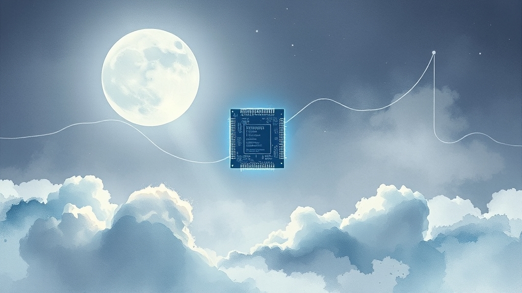 AI 칩 협력, 왜 중요할까? (watercolor 스타일)