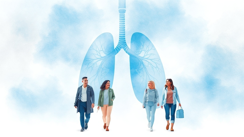 폐동맥 고혈압 환자 관리법 (watercolor 스타일)