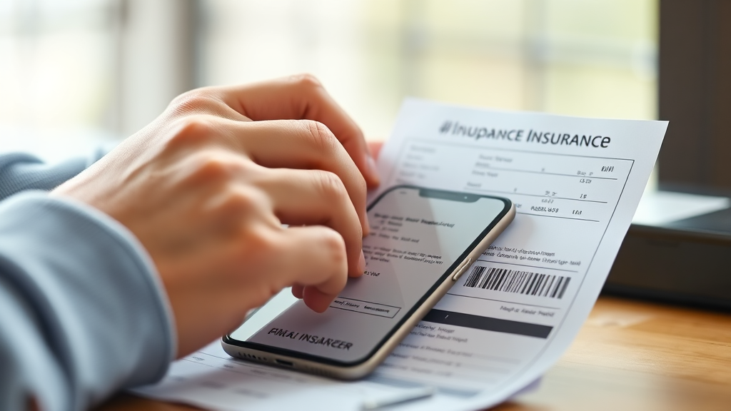 내 휴대폰 보험, 어떻게 조회하나요? (realistic 스타일)