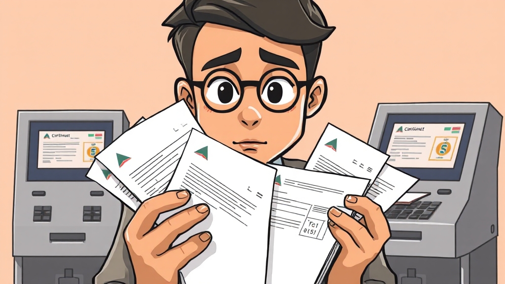 발급 시 유의사항 (cartoon 스타일)