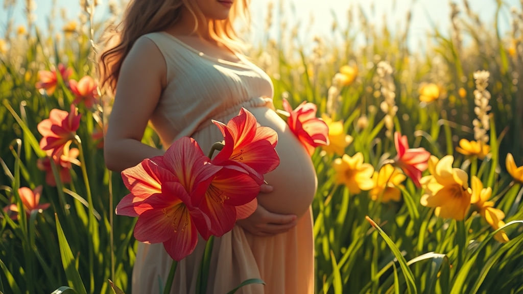 임신 꿈: 의미와 해석 (realistic 스타일)