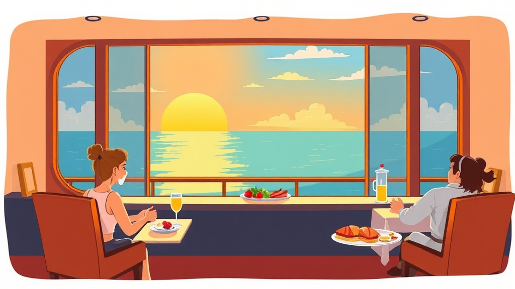 오션뷰 좌석 확보 전략 (cartoon 스타일)