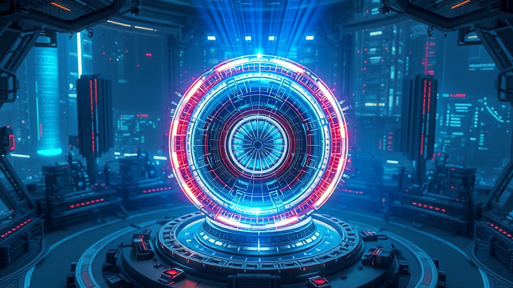 인공태양 기술 장점과 한계 (realistic 스타일)