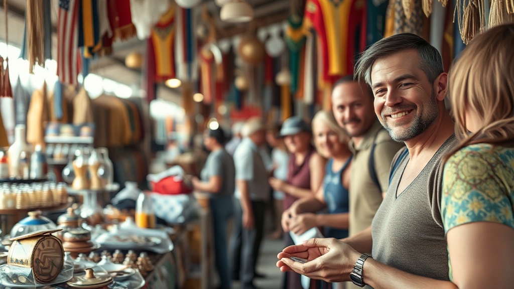 중고 거래, 경제에 미치는 영향 (realistic 스타일)