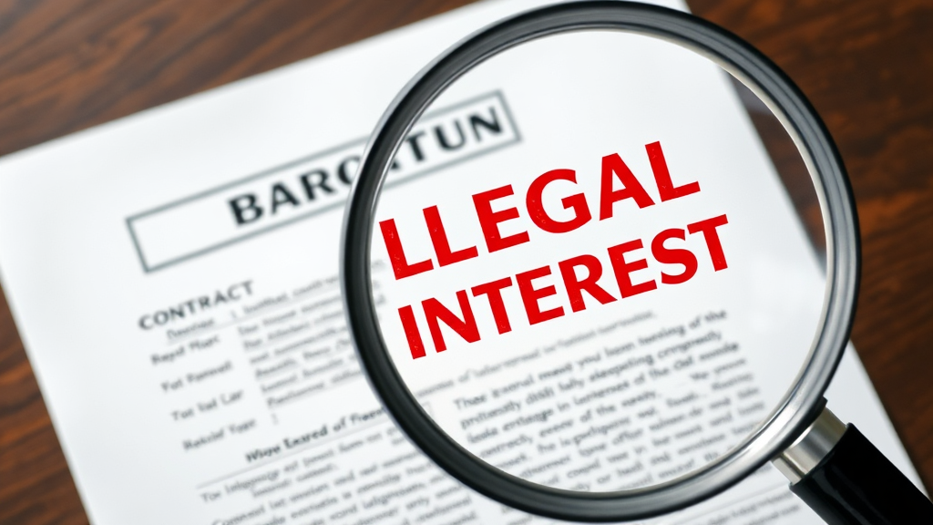 불법 이자 판단 기준 및 확인 방법 (realistic 스타일)