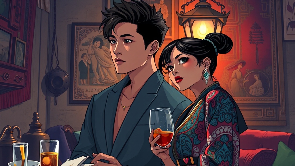 메기남녀 본격 등장과 러브라인 변화 (illustration 스타일)