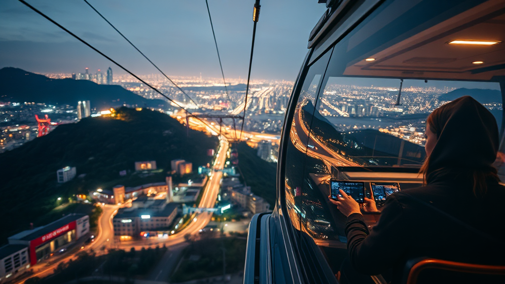 케이블카 이용 꿀팁 및 주의사항 (realistic 스타일)