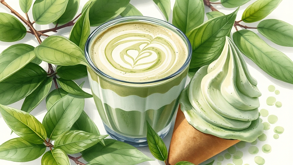 말차 맛있게 먹는 방법: 다양한 레시피 (realistic 스타일)