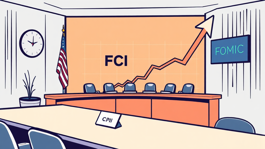 FOMC 회의와 CPI의 관계 (illustration 스타일)