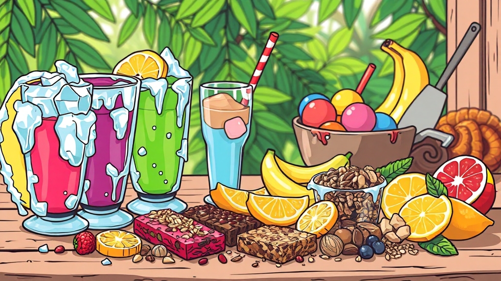 냉동 바나나 레시피 (cartoon 스타일)