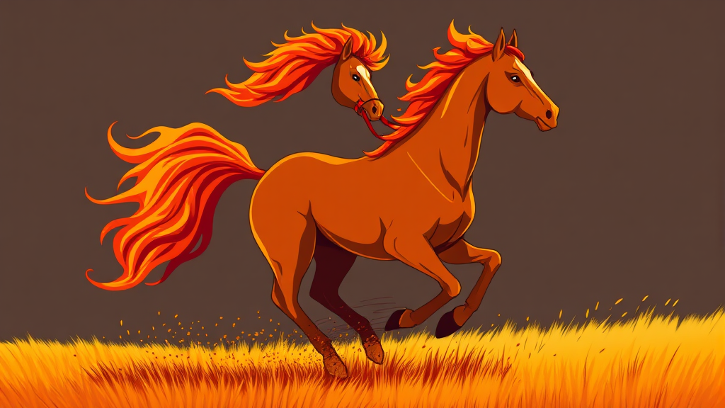 말띠, 2026년 운세는? (illustration 스타일)