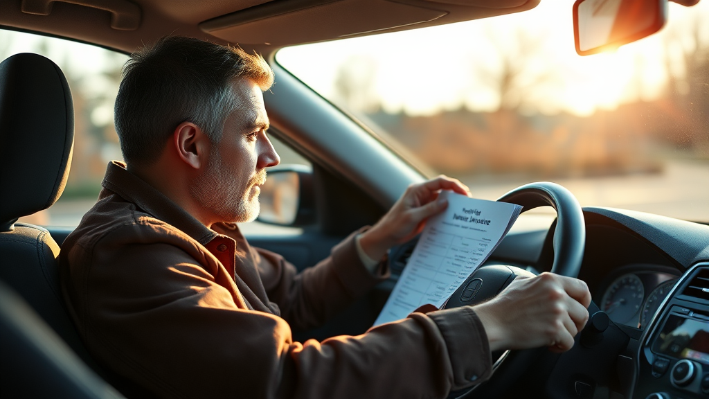 자동차보험 가입 시 꼭 확인해야 할 보장 내용 (realistic 스타일)