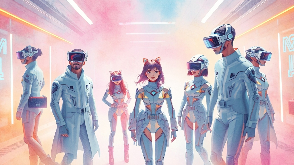 제미나이 나노의 기술적 특징 (watercolor 스타일)