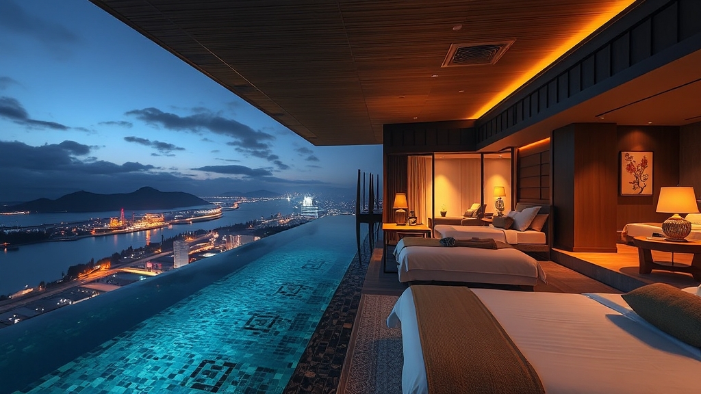 숙박 시설 정보 및 후기 (realistic 스타일)