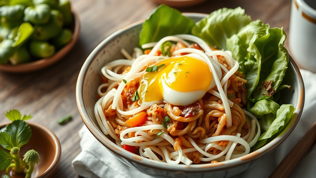 봄동 비빔밥, 더 건강하고 맛있게 즐기는 비결 (realistic 스타일)