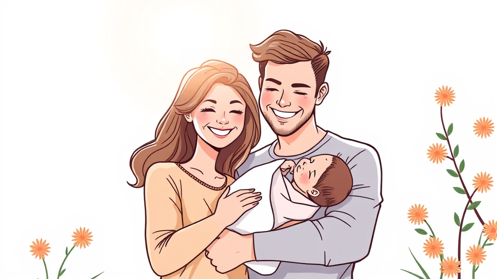 6+6 부모 육아휴직제, 꼭 활용하세요! (illustration 스타일)