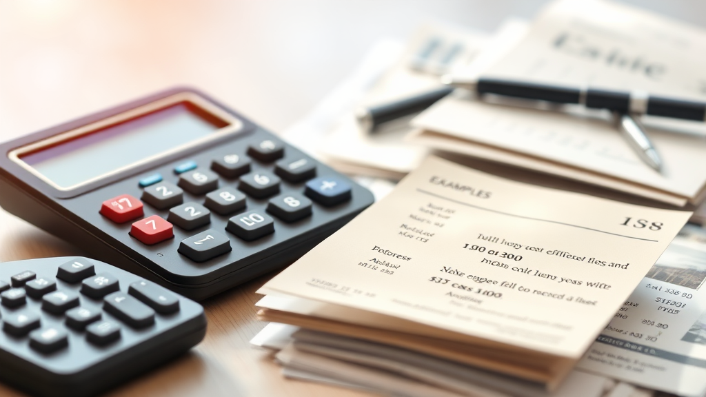 헷갈리는 중개수수료, 계산 예시로 쉽게 이해하기 (realistic 스타일)