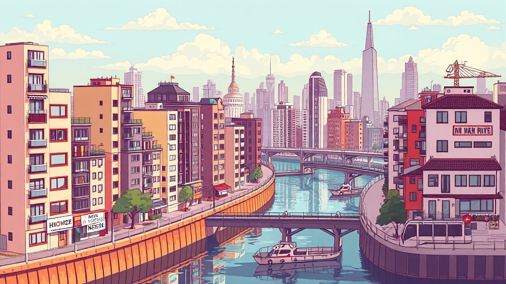 집값 상승 주요 원인 (cartoon 스타일)