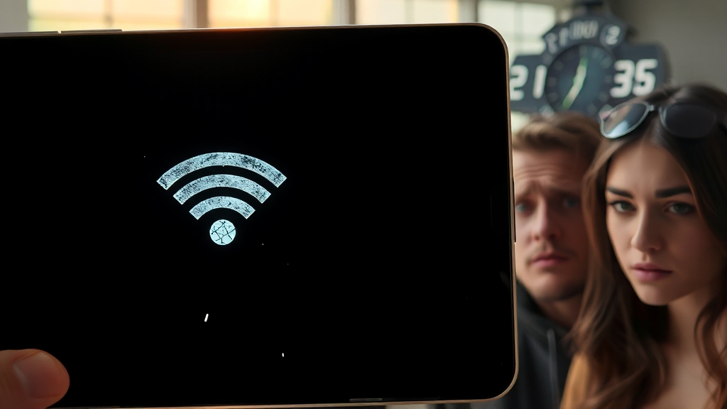 인터넷 마비, 어떤 영향이? (realistic 스타일)