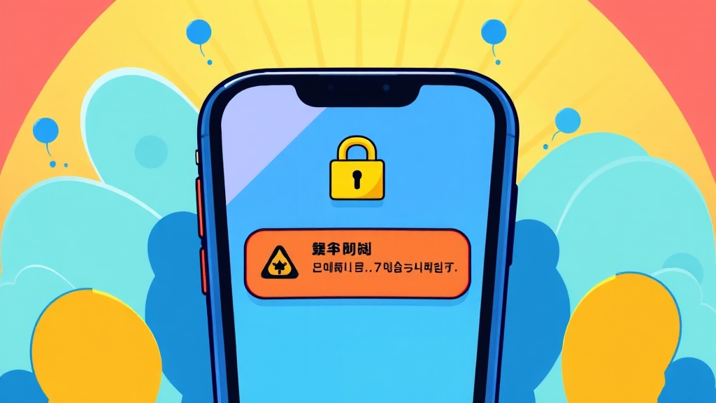 소액결제 해킹, 이렇게 예방하세요! (cartoon 스타일)