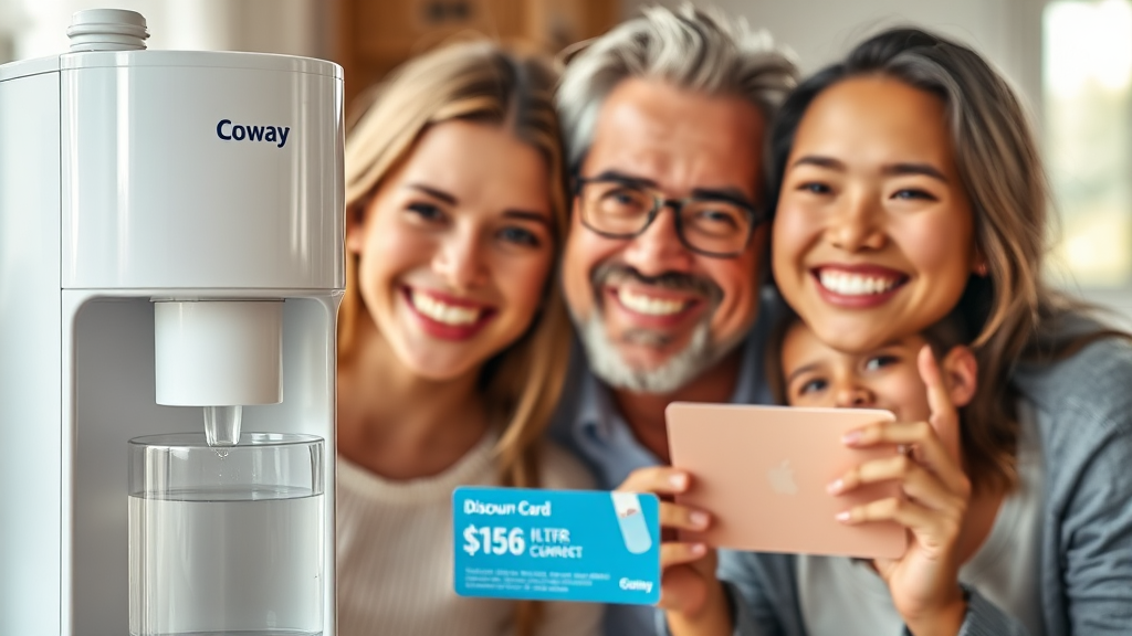 코웨이 렌탈 장점 & 할인 팁 (realistic 스타일)