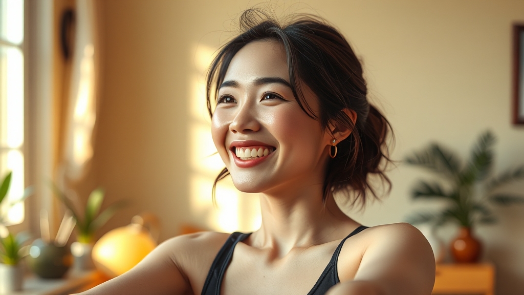 팬들과 소통: 긍정 에너지 발산 (realistic 스타일)