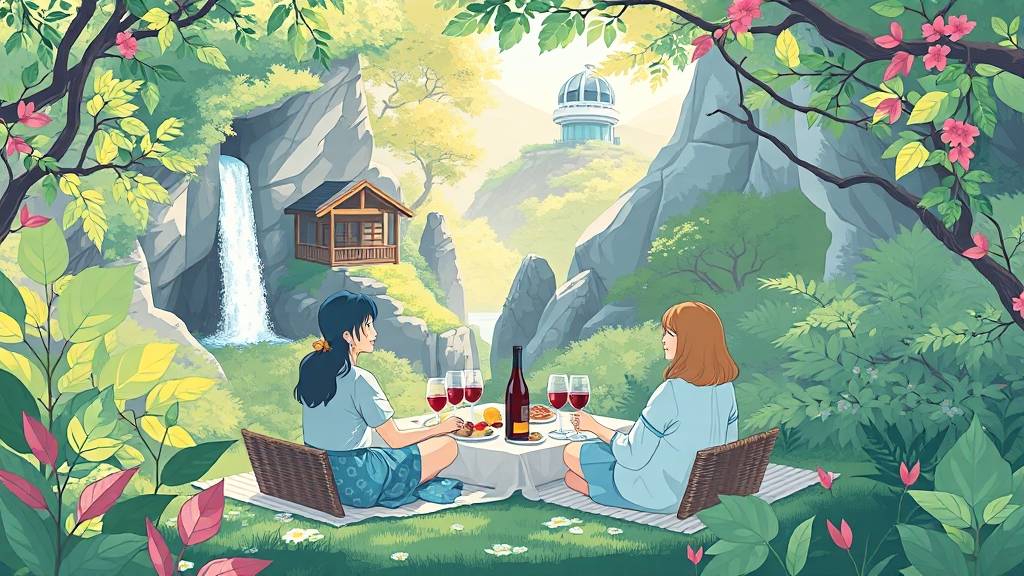주변 시설 완벽 활용 (illustration 스타일)
