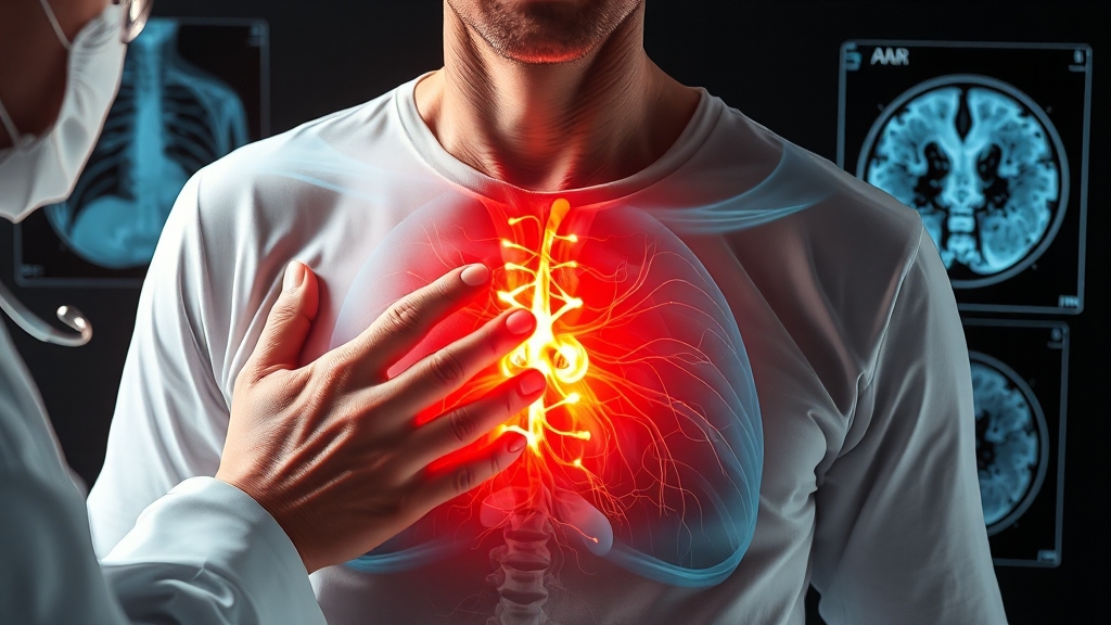 늑간신경통 진단 방법 (realistic 스타일)