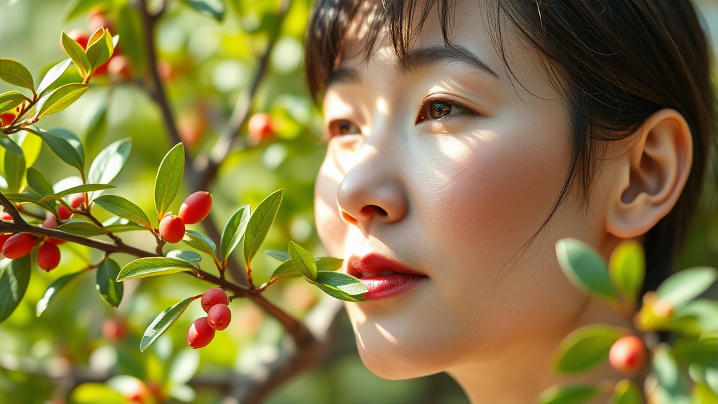 면역력 강화와 피로 해소, 황칠나무 추출물의 핵심 효능 (realistic 스타일)