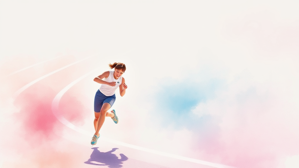 최민정, 김길리: 한국 쇼트트랙의 현재와 미래 (watercolor 스타일)